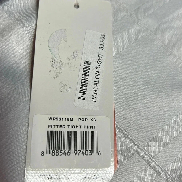 BNWT NEW BALANCE fitted tight print pants , leggings , sweat pants  . Blue red - Picture 10 of 12